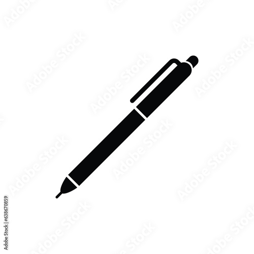 Pen, write icon.pen filled vector sign. Symbol, logo illustration. Different style icon on white background..eps