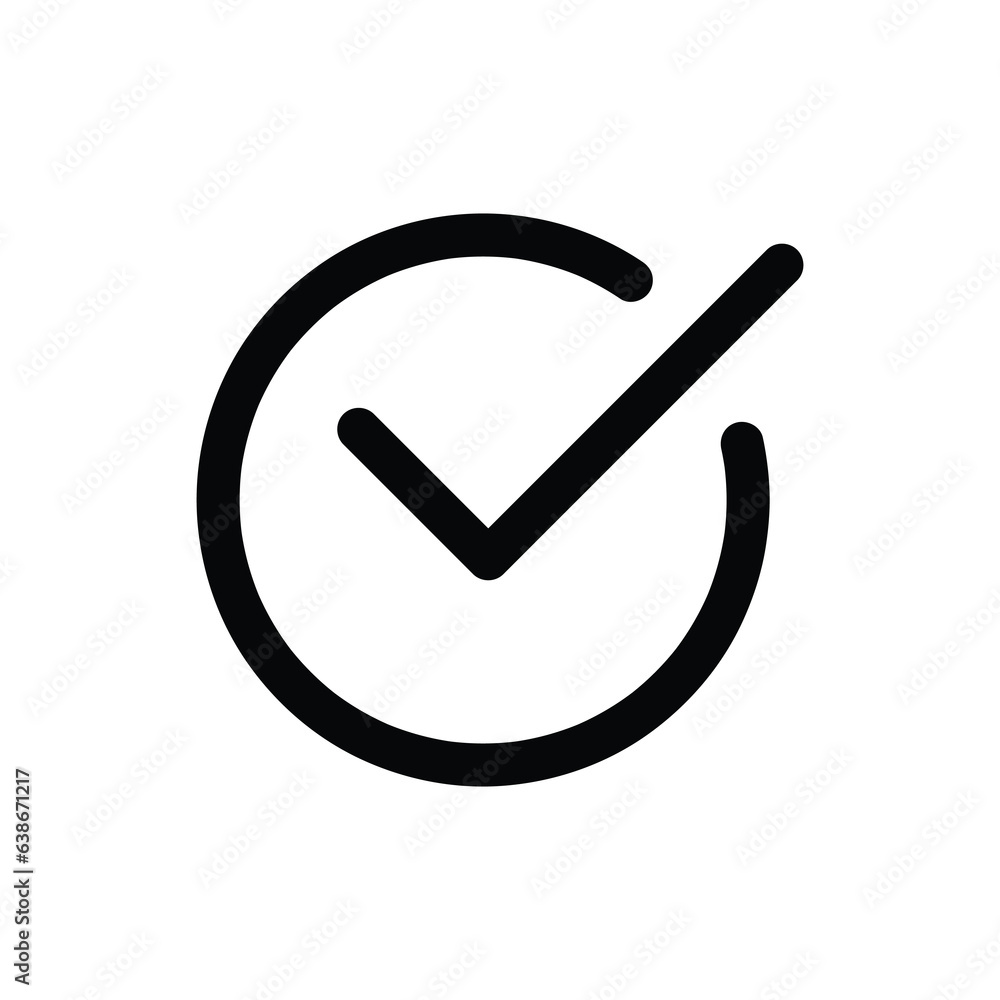 Check mark simple icon, Check mark glyph style pictogram isolated on white. Symbol, logo illustration..eps Check mark simple icon, Check mark glyph style pictogram isolated on white. Symbol, logo illustration..eps