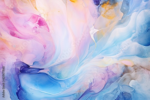 Cyan Watercolor Background ideal for Creative Wallpaper © Boss