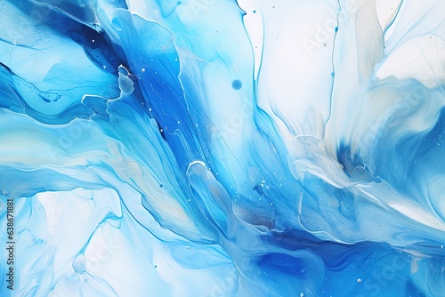 Cyan Watercolor Background ideal for Creative Wallpaper