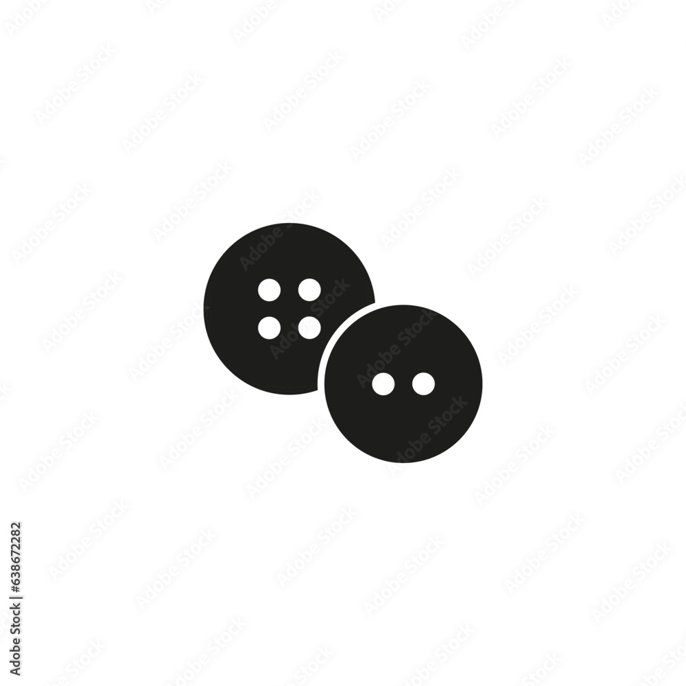 Fototapeta premium Button icon. Button from clothes icon. Vector illustration. EPS 10.