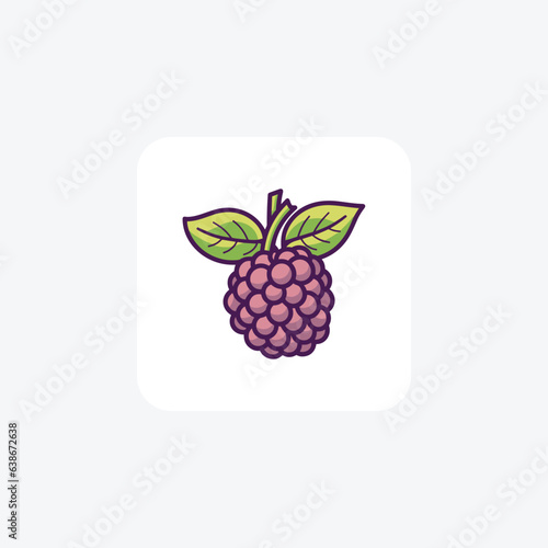 Grapes Savoring the Abundance of Nature Bold color Icon