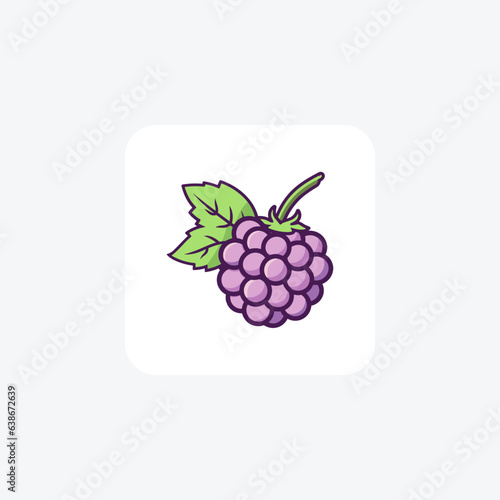 Exploring the World of Grapes Bold color Icon