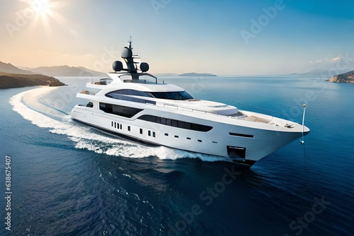 luxury yacht in the sea © Image Studio