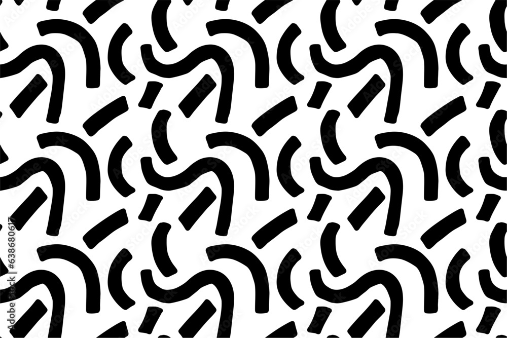 Abstract Handdrawn Seamless Pattern Background