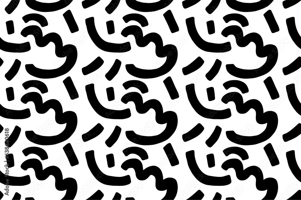 Abstract Handdrawn Seamless Pattern Background