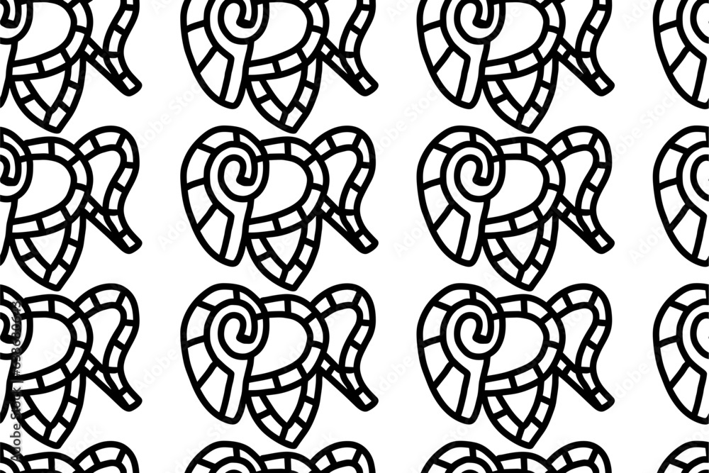 Abstract Handdrawn Seamless Pattern Background Abstract Handdrawn Seamless Pattern Background
