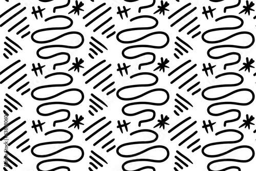 Abstract Handdrawn Seamless Pattern Background