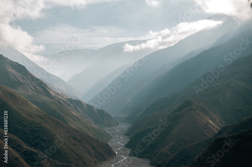 Termas de Reyes viewpoint in the province of Jujuy in the Argentine Republic where you can see the Reyes River
