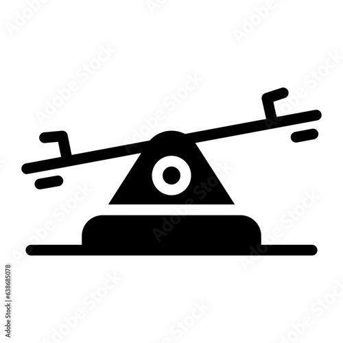 seesaw Solid icon