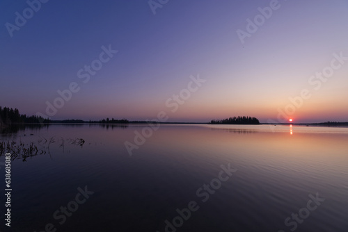 A Beautiful Sunset over Astotin Lake