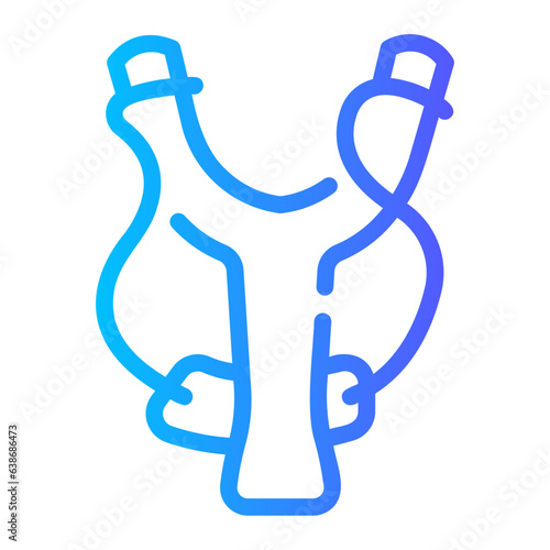 catapult Line Gradient Icon