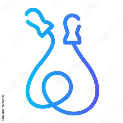 jumping rope Line Gradient Icon