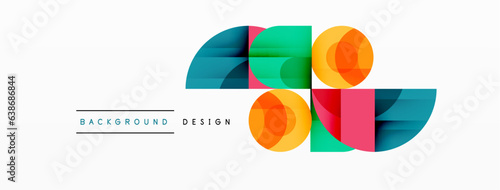 Enigmatic Circles - Captivating Vector Geometric Background, Unveiling the Mesmerizing Composition of Intriguing Circle Elements