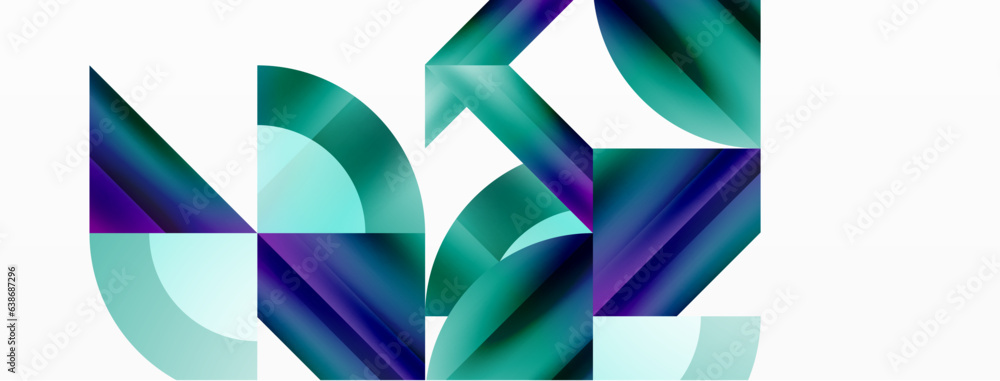 Minimalist background with square-tiled geometric circles, symphony of precise patterns. Interlocking shapes create tranquil yet captivating backdrop, blending modernity and structured elegance Minimalist background with square-tiled geometric circles, symphony of precise patterns. Interlocking shapes create tranquil yet captivating backdrop, blending modernity and structured elegance