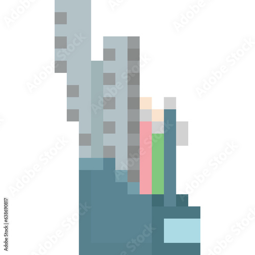 Pixel art stationery icon