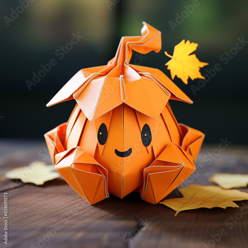 cute halloween pumpkin head