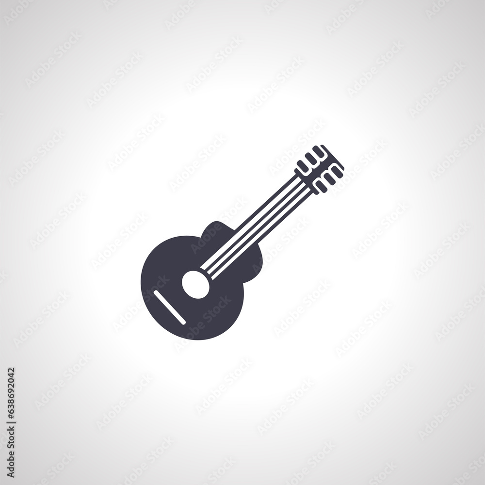 Guitar icon. classic guitar icon. Guitar icon. classic guitar icon.