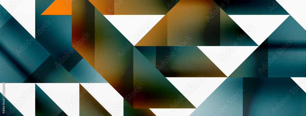 Captivating vector abstraction. Triangles interlock in mesmerizing dance, crafting dynamic geometric backdrop. Fusion of shapes and angles creates artful symphony of modern design Captivating vector abstraction. Triangles interlock in mesmerizing dance, crafting dynamic geometric backdrop. Fusion of shapes and angles creates artful symphony of modern design