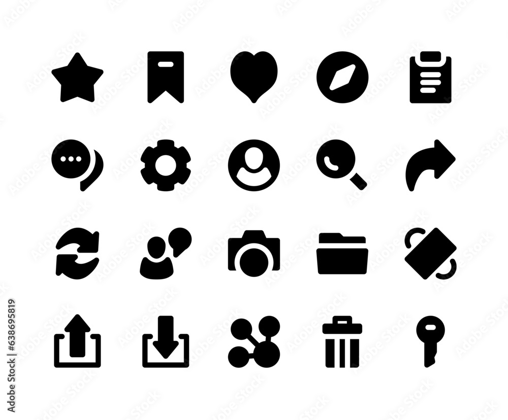 User interface icons User interface icons
