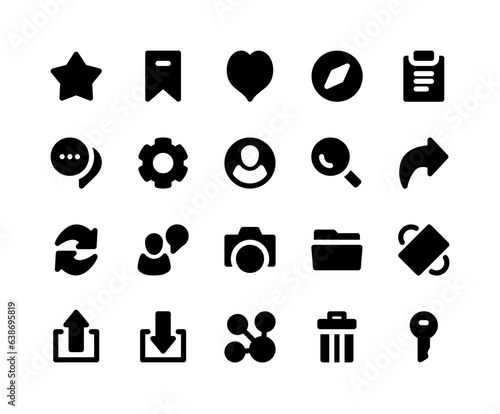 User interface icons