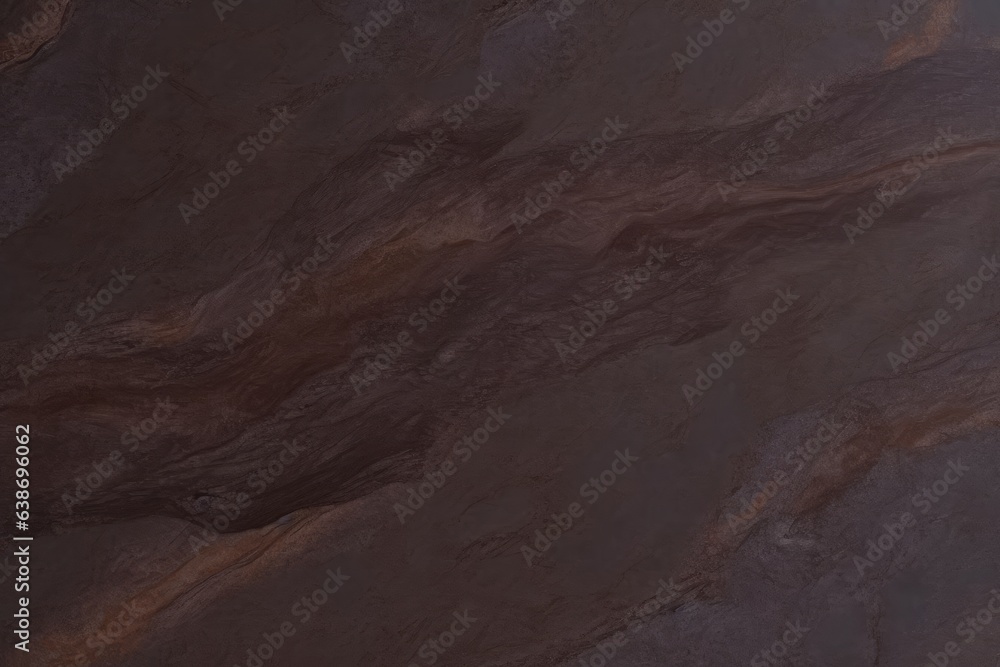 Close up of abstract dark brown stone texture. Brown marble texture background
