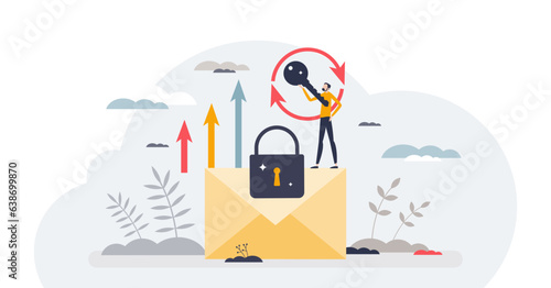 Problem solving and find solution to complex situations tiny person concept, transparent background. Business development with thinking.