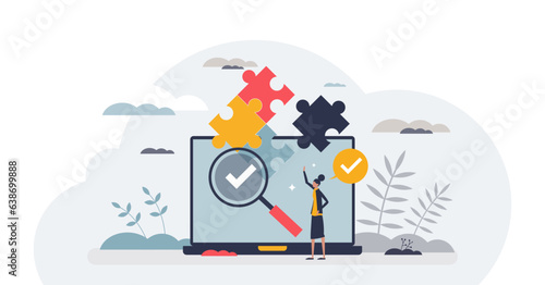 Task management and complex organizing or arranging work tiny person concept, transparent background. Effective arrangement and productive planning strategy illustration.