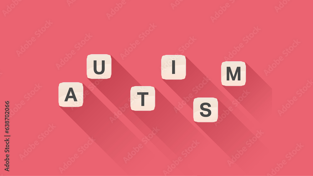 Digital png illustration of squares with autism text on transparent background Digital png illustration of squares with autism text on transparent background