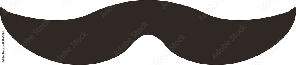 Digital png illustration of black moustache on transparent background Digital png illustration of black moustache on transparent background