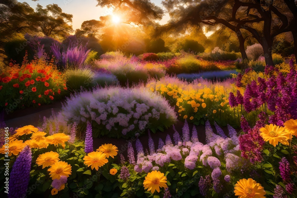 Fototapeta premium purple spring in the park