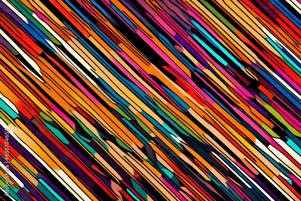 Abstract art of diagonal lines in vivid colors. Abstract art of diagonal lines in vivid colors.