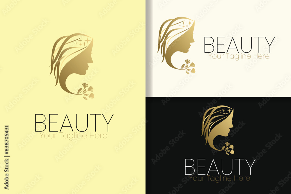 Logo Skincarer, logo salon,  logo female