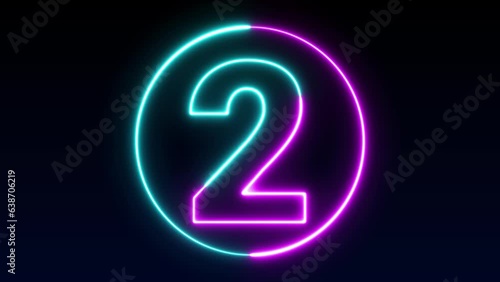 Wallpaper Mural number neon number display animation 12345678910 neon style animation neon number Torontodigital.ca