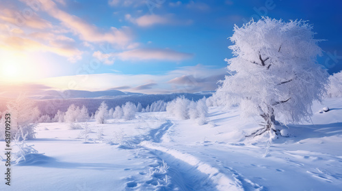 Beautiful Winter Landscape © LadyAI