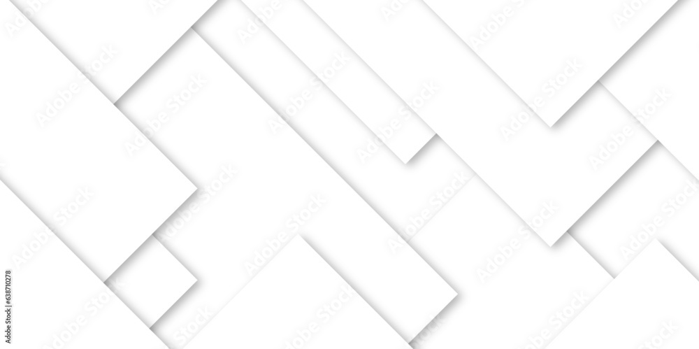 Abstract white and grey triangle overlay texture background.abstract seamless modern white and gray color technology concept geometric line vector. geometric line vector background with square,