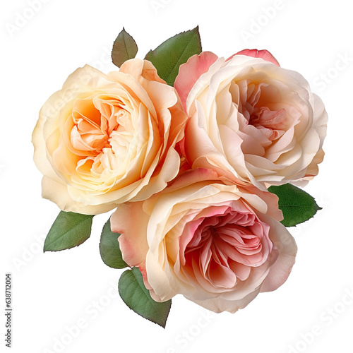 Beautiful Roses, high quality, isolated on a white background PNG