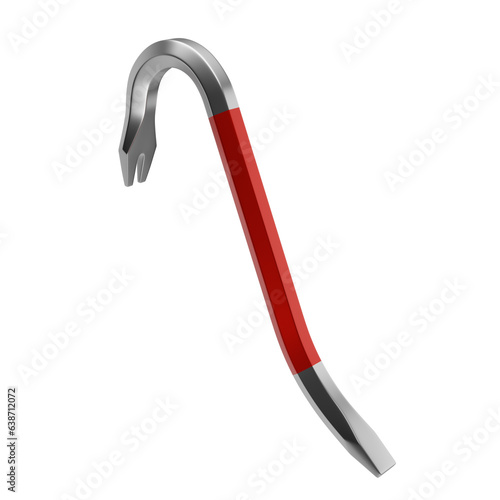 Red and silver crowbar photo