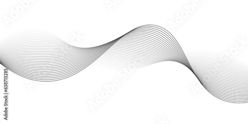 Abstract White and black wavy lines and geometric design and modern grid background . Geometric design. parallel lines pattern and Digital landscape for presentations. parallel lines pattern.