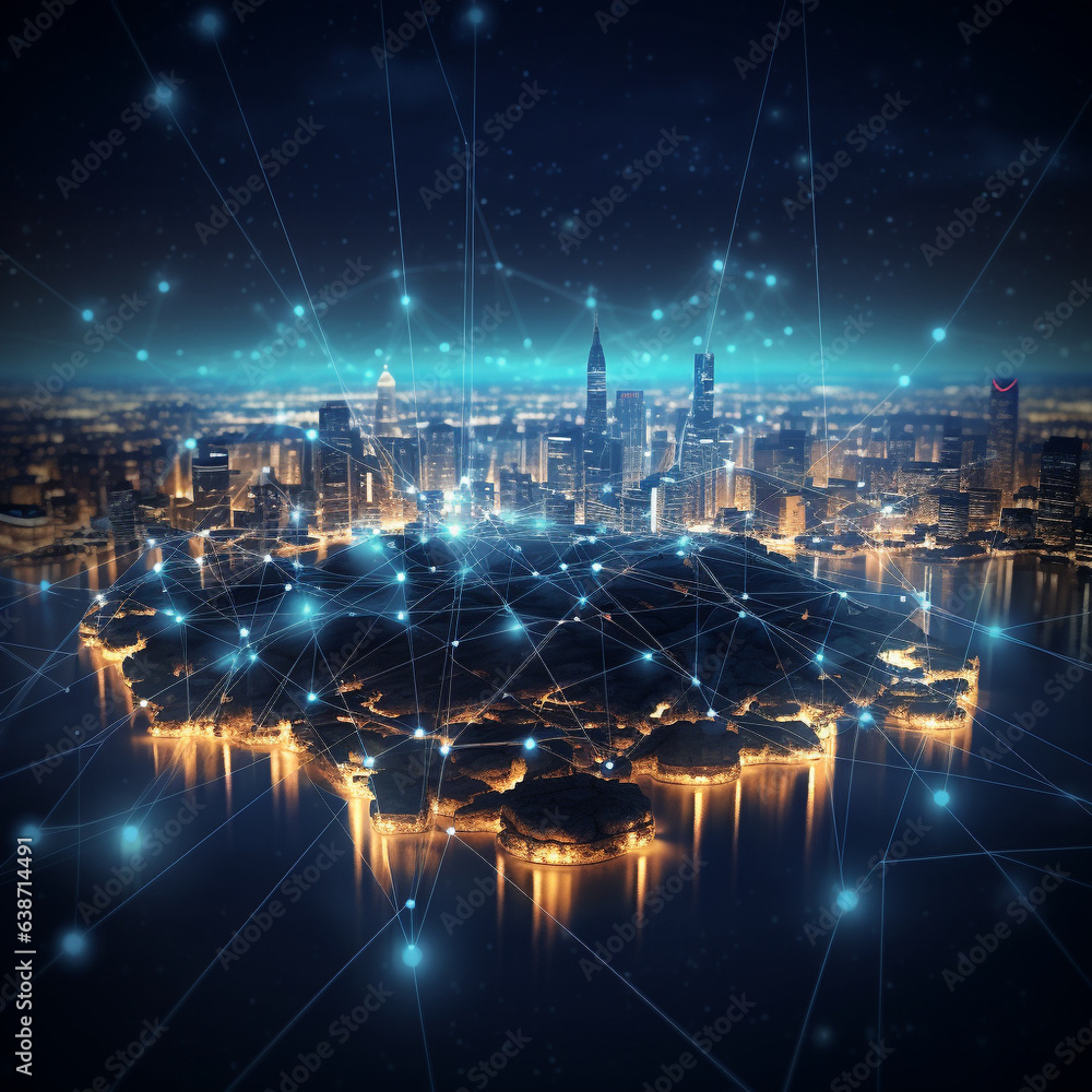 global communication technology concept global communication technology concept
