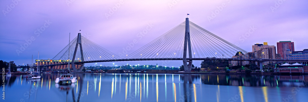 Fototapeta premium Anzac Bridge, Sydney, Australia