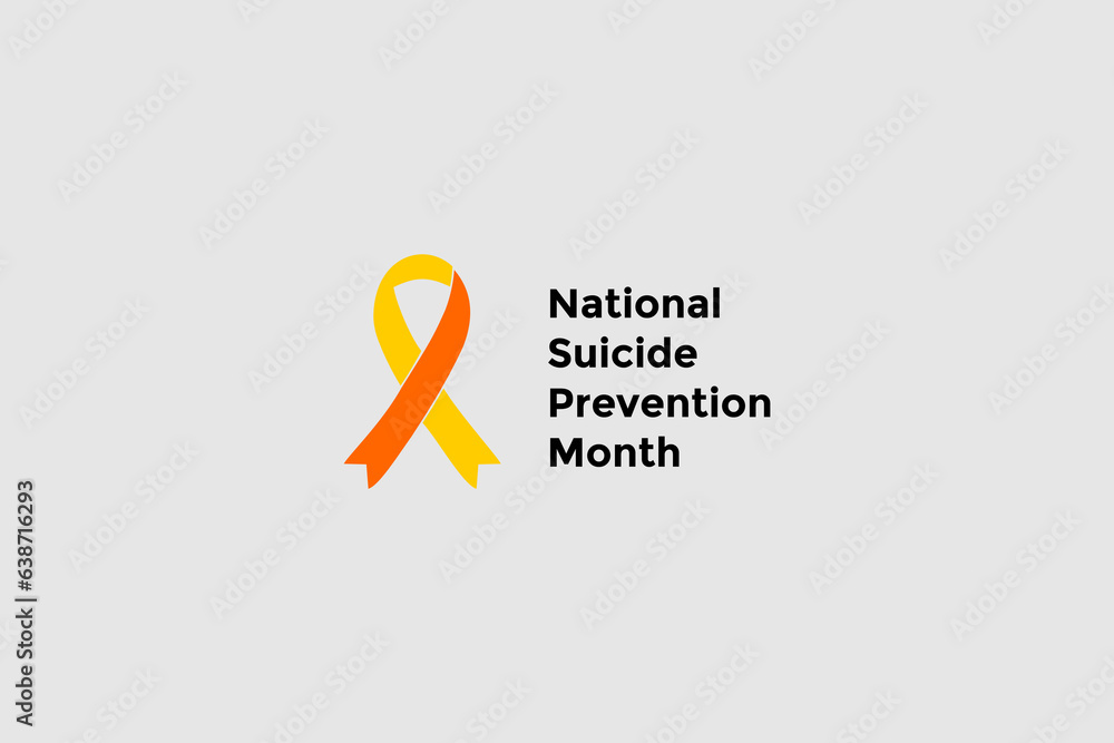National Suicide Prevention Month background template Holiday concept National Suicide Prevention Month background template Holiday concept