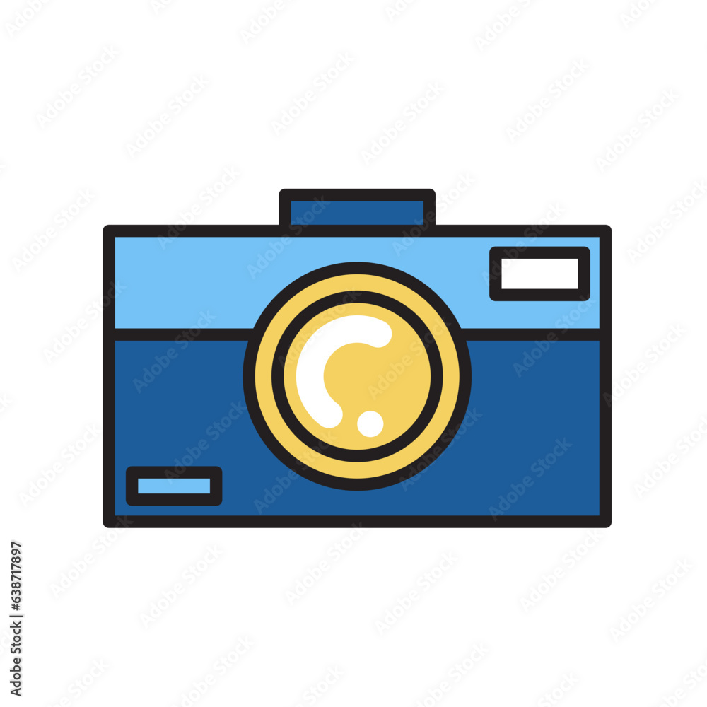 Camera Filled Outline Icon Design Vector Camera Filled Outline Icon Design Vector