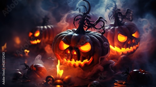 Halloween Background Using Generated AI Tools