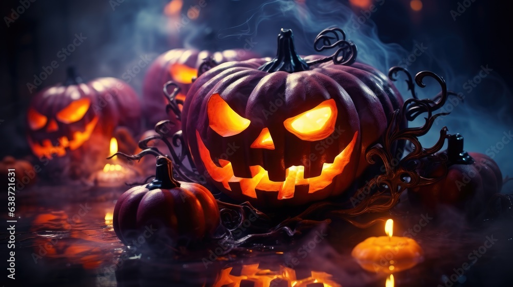Halloween Background Generated with Ai Tool Halloween Background Generated with Ai Tool