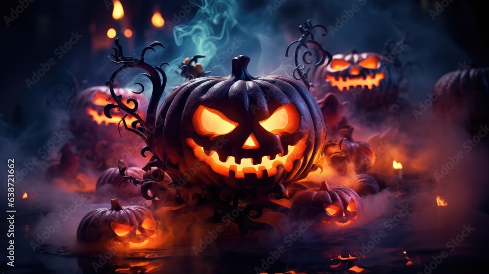 Halloween Background Generated with Ai Tool Halloween Background Generated with Ai Tool