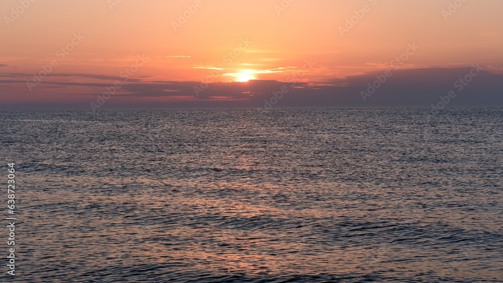 Obraz premium Colorful cloudy sky at sunset. Gradient color. Sky texture, abstract nature background.