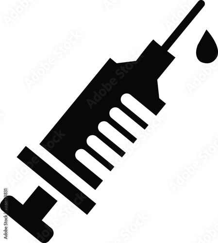 Vaccine injection icon photo