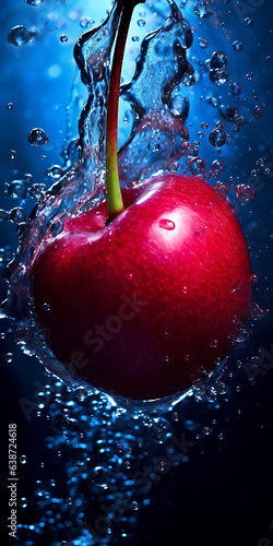 Tossing a cherry into the water