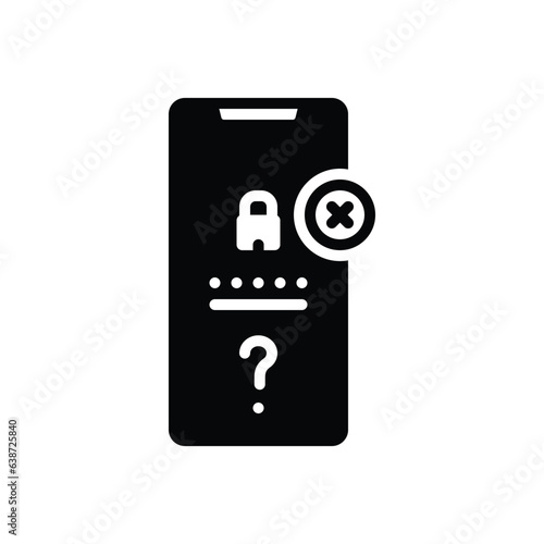 Black solid icon for attempt 